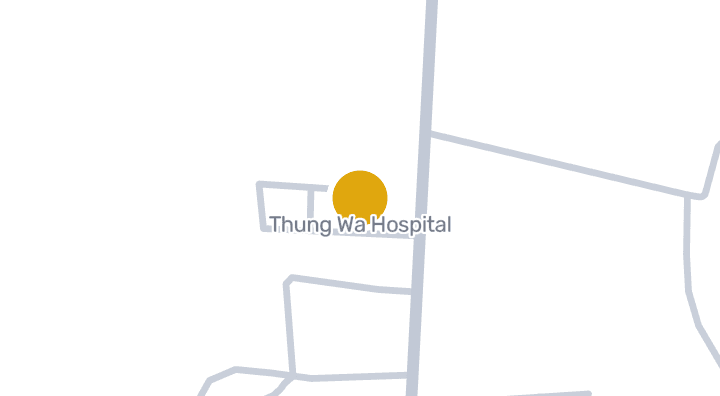 แผนที่แสดงโรงพยาบาลทุ่งหว้า