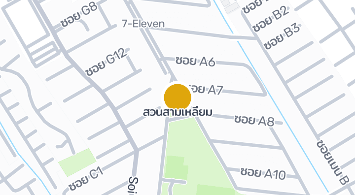 Carte montrant สวนสามเหลี่ยม
