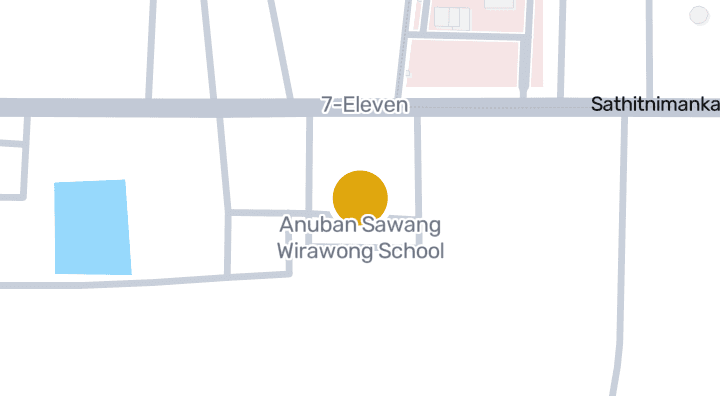 แผนที่แสดงโรงเรียน อนุบาลสว่างวีระวงศ์