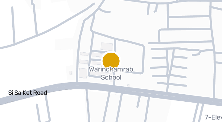 แผนที่แสดงWarinchamrab School