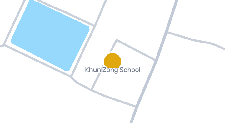 Map showing Khun Zong School