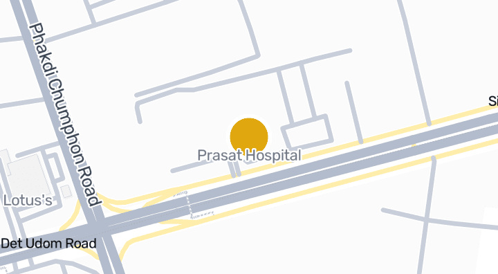 แผนที่แสดงโรงพยาบาลปราสาท