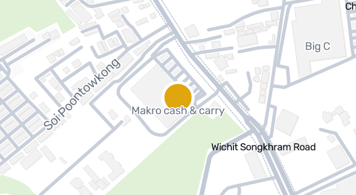 แผนที่แสดงMakro cash & carry
