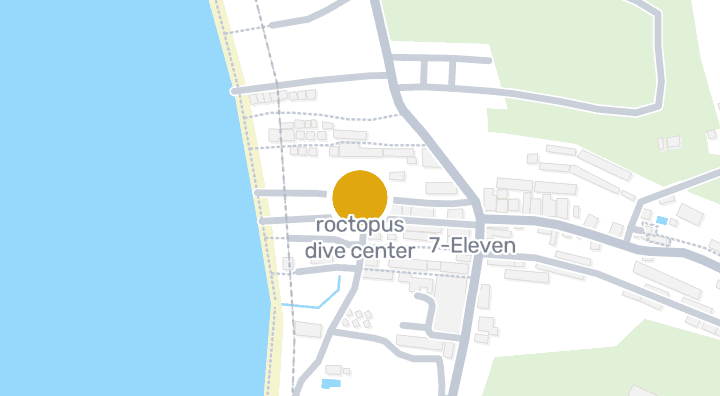 แผนที่แสดงroctopus dive center