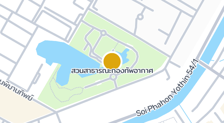 显示สวนสาธารณะกองทัพอากาศ的地图