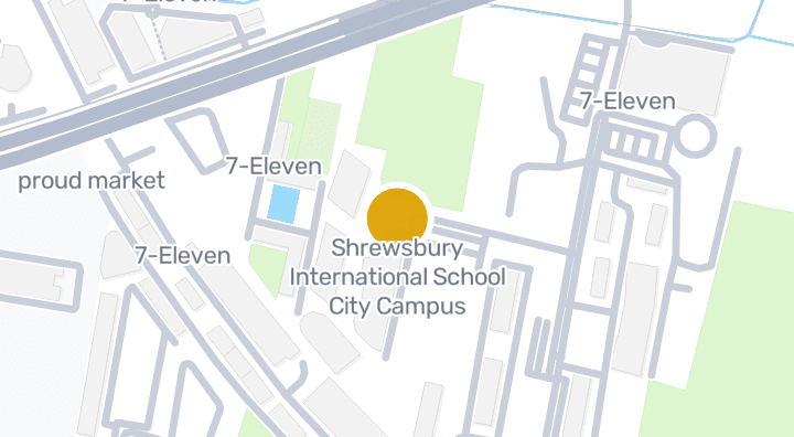 แผนที่แสดงShrewsbury International School City Campus