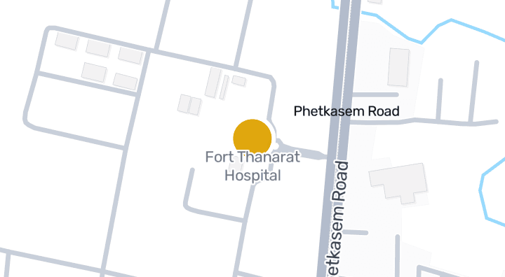 显示Fort Thanarat Hospital的地图