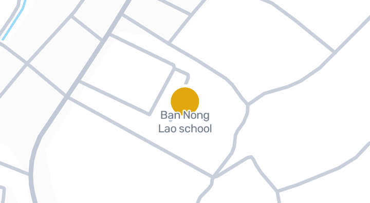 Map showing Ban Nong Lao school