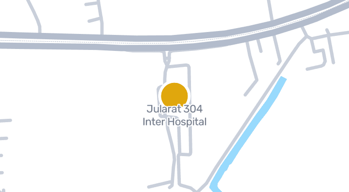 แผนที่แสดงโรงพยาบาลจุฬารัตน์ 304 อินเตอร์