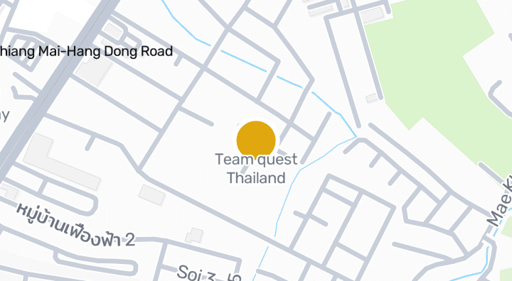 Map showing Team quest Thailand
