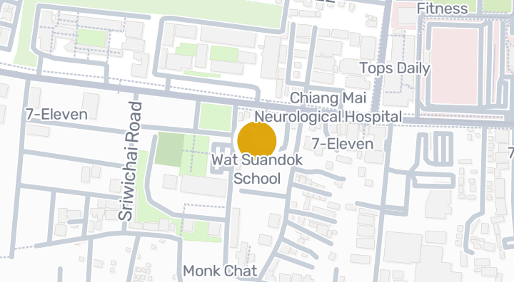 显示Wat Suandok School的地图