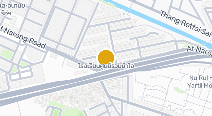 Map showing โรงเรียนศูนย์รวมน้ำใจ