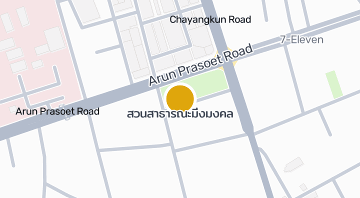 แผนที่แสดงสวนสาธารณะมิ่งมงคล