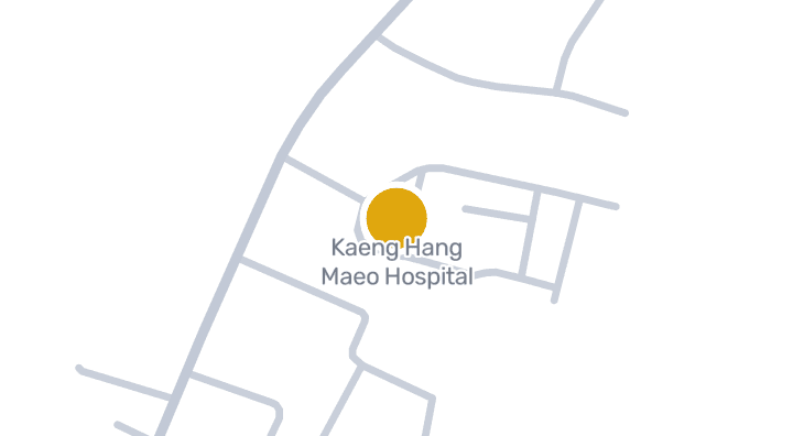 แผนที่แสดงโรงพญาบาลแก่งหางแมว