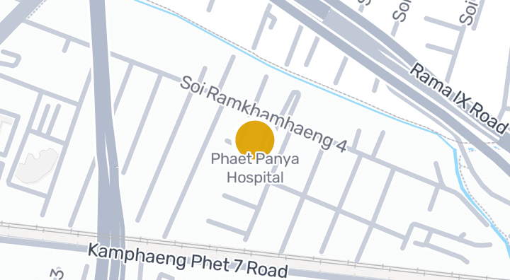 แผนที่แสดงโรงพยาบาลแพทย์ปัญญา