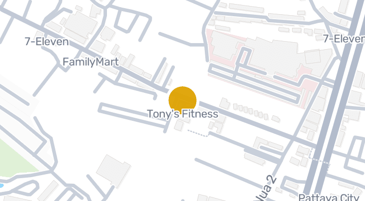 显示Tony's Fitness的地图