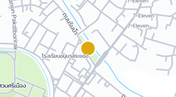 แผนที่แสดงสวนริมน้ำ