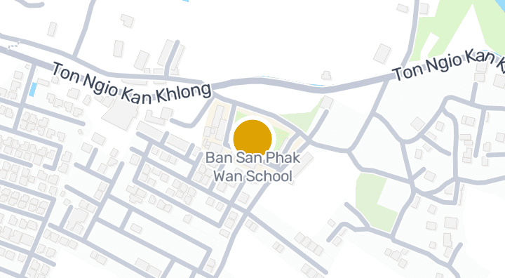 Map showing Ban San Phak Wan School