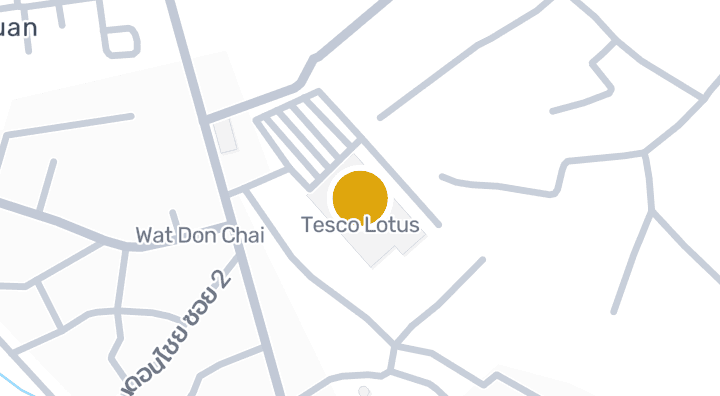 แผนที่แสดงTesco Lotus