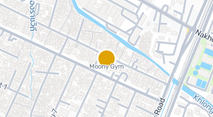 Map showing Moony Gym