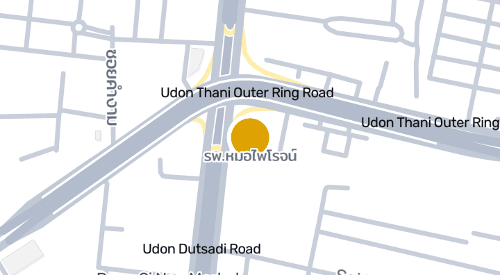 แผนที่แสดงรพ.หมอไพโรจน์​