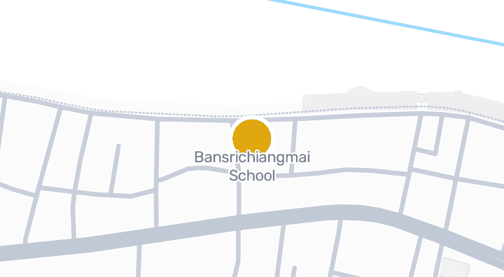 แผนที่แสดงBansrichiangmai  School