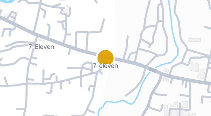 7-elevenを示す地図