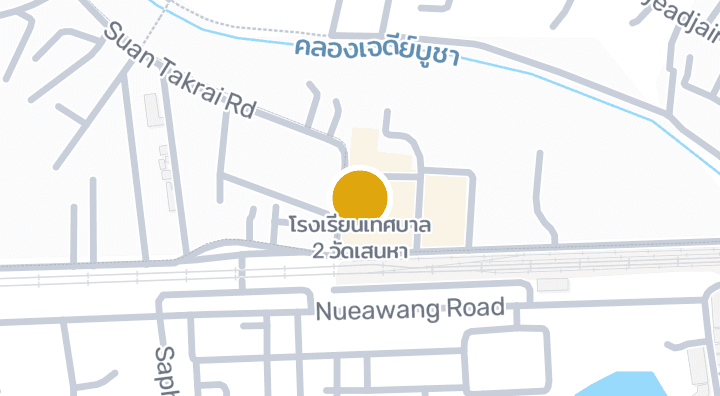 显示โรงเรียนเทศบาล 2 วัดเสนหา的地图