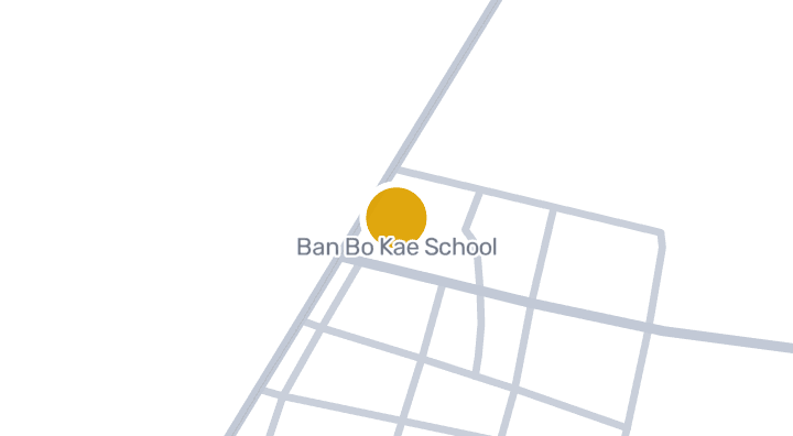 Map showing Ban Bo Kae School