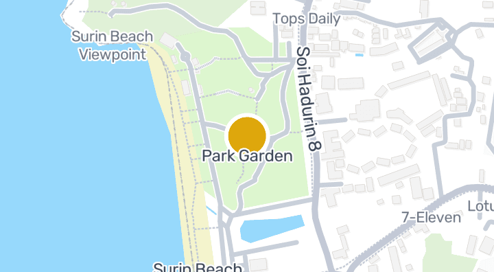 แผนที่แสดงPark Garden