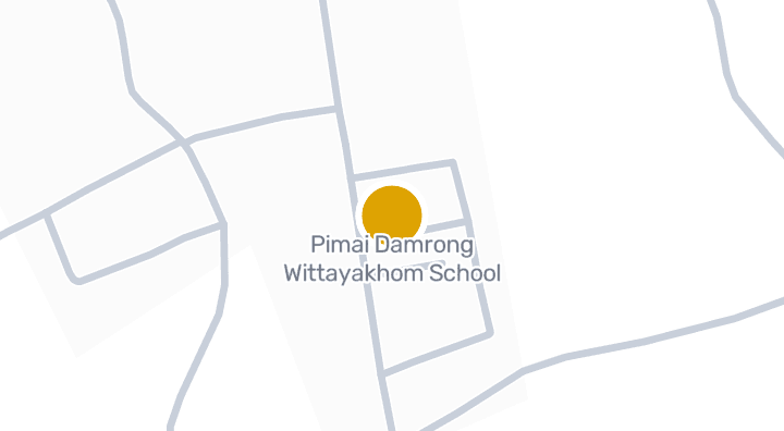 แผนที่แสดงPimai Damrong Wittayakhom School
