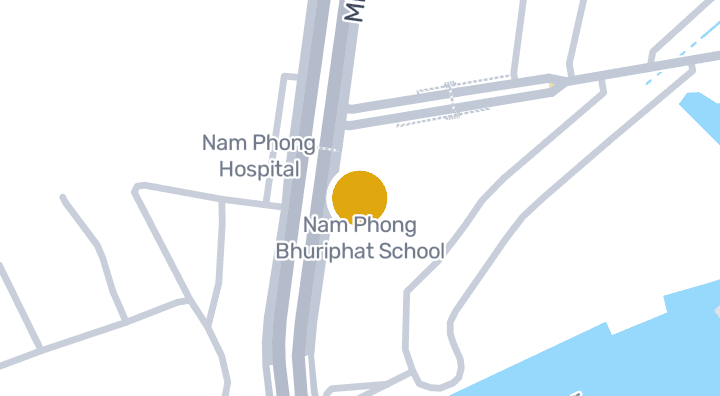 แผนที่แสดงโรงเรียนน้ำพองภูริพัฒน์
