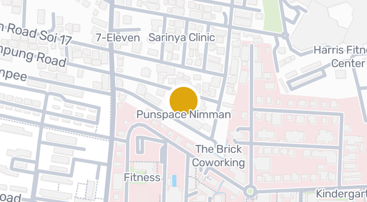 显示Punspace Nimman的地图