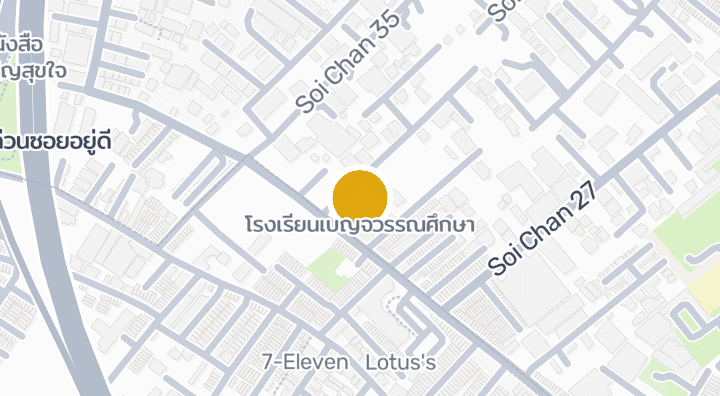 Map showing โรงเรียนเบญจวรรณศึกษา