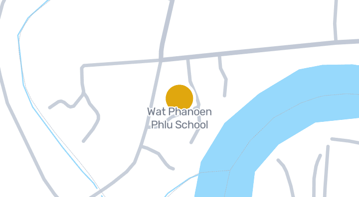 显示Wat Phanoen Phlu School的地图