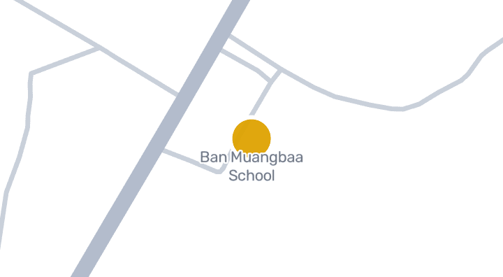 Map showing Ban Muangbaa School