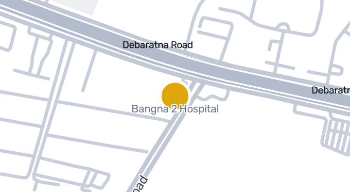 Map showing Bangna 2 Hospital