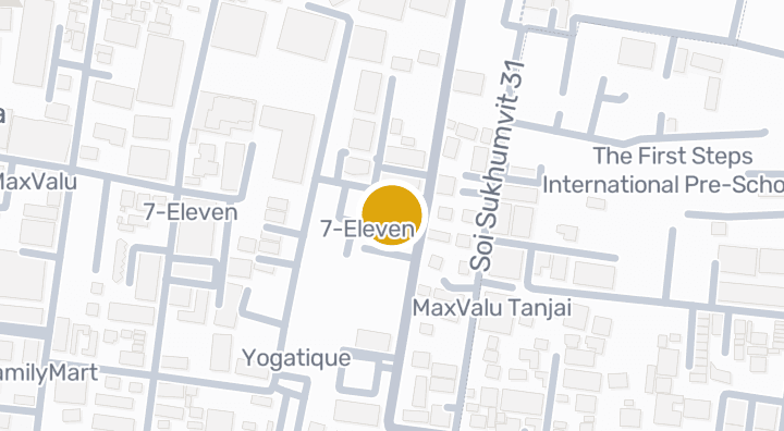 Map showing Sawasdee Witthaya School