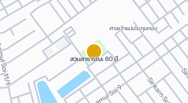 显示สวนสาธารณะ 80 ปี的地图