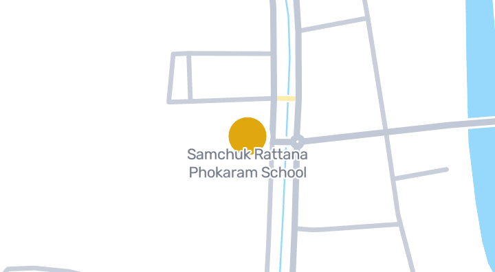 Map showing Samchuk Rattana Phokaram School