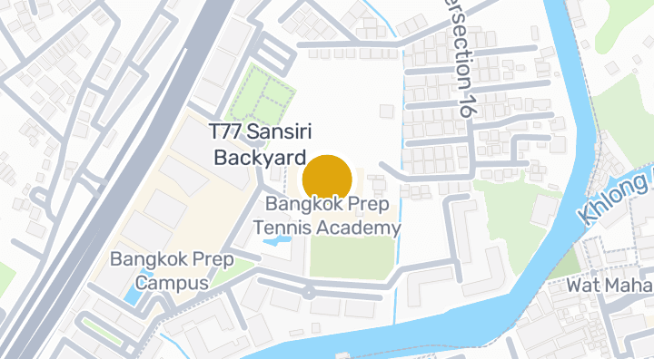 Map showing Bangkok Prep Tennis Academy