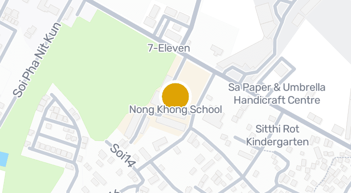 Map showing Nong Khong School