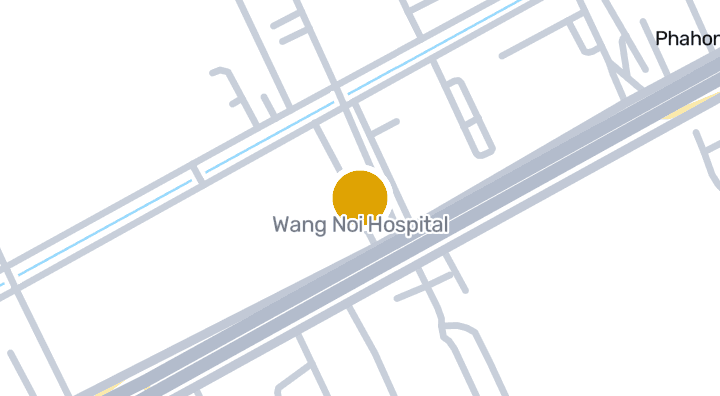 แผนที่แสดงโรงพยาบาลวังน้อย