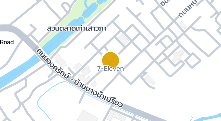 Map showing 7-Eleven