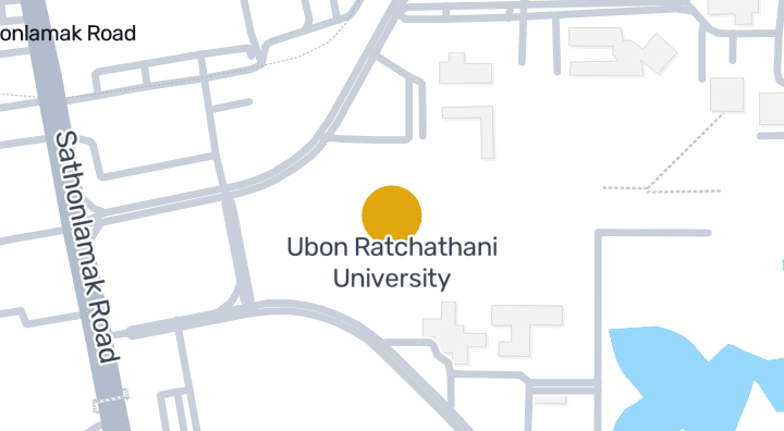 แผนที่แสดงUbon Ratchathani University