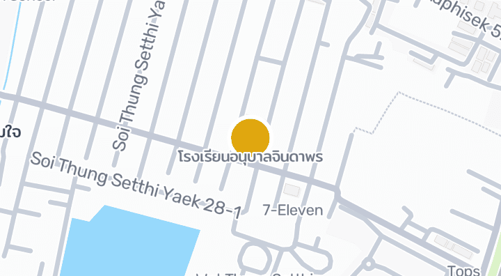 Map showing โรงเรียนอนุบาลจินดาพร