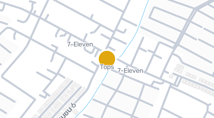 Map showing Tops