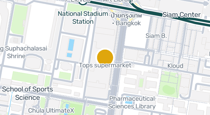 Map showing Tops supermarket