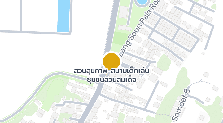 แผนที่แสดงสวนสุขภาพ-สนามเด็กเล่น ชุมชนสวนสมเด็จ