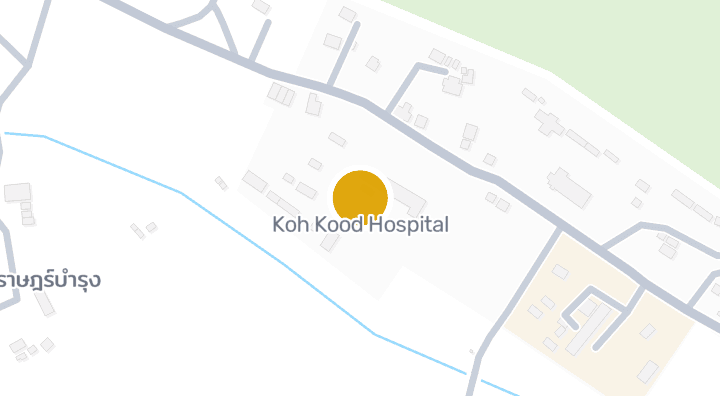แผนที่แสดงKoh Kood Hospital